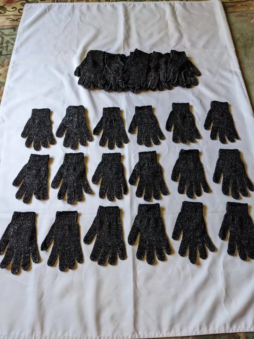 Exfoliating Charcoal Gloves Infused With Bamboo Charcoal Bath Shower  *20 Pairs*
